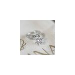 Mini creoles soleil argent