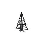 Mini sapin de no�l - noir mica perl�