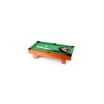 Mini table de billard compacte tapis feutrine verte 16 boules 2 queues
