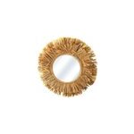 Miroir rond raphia d48