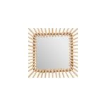 Miroir rotin carr� 40x40