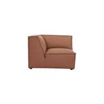 Module d'angle central pour canap en cuir marron split