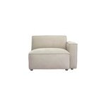 Module d'angle droit pour canap� en tissu chenille beige split