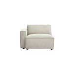 Module d'angle gauche pour canap� en tissu chenille beige split