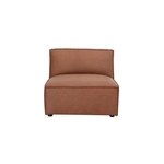 Module droit pour canap en cuir marron split