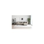 Monroe canap� 3 places + 1 pouf velours c�tel� modulable gris clair