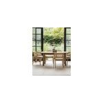 Moon - chaise en teck massif et cannage rotin