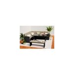 Moorea salon de jardin 8 places r�sine gris fonc� et beige