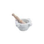 Mortier marbre 16 cm pilon bois