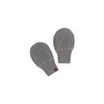 Moufles b�b� en teddy coton bio soul gris (0 - 6 mois)