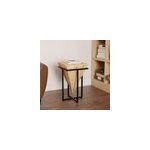 Moyenne sellette en bois d'acacia et mtal - shanghai