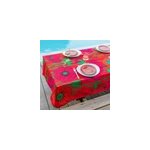 Nappe rectangulaire rouge