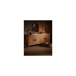 Nara - buffet bas en bois massif de teck 190 cm - style asiatique
