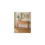 Nara - console en bois avec 2 tiroirs 130 cm