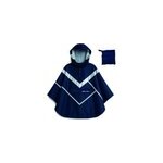 T'nb - poncho de pluie imperm�able r�fl�chissant bleu - taille m