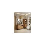 Neo - meuble salle de bain en teck parquet� 90cm