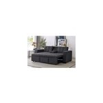 Noho - canap convertible gris fonc