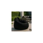 Ohau pouf poire d'ext�rieur 130x115cm noir