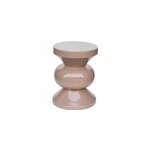 Ola - table basse d'appoint acier laqu� vintage pink