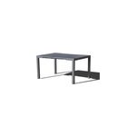 Olhao 6 - console extensible 6 places gris fonc - 142 cm