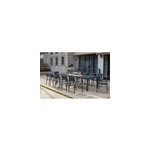 Olhao - console extensible aluminium + 12 chaises Olhao - console extensible aluminium + 12 chaises