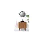 Orma - petit meuble salle de bain en bois de teck 1 porte