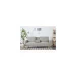 Oslo canap� convertible 3 places en tissu gris