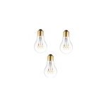 Pack 3 ampoules e27 led d�co blanc chaud