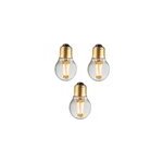 Pack 3 ampoules e27 led filaments droits