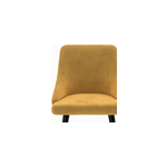 Pack 4 chaises de bar en velours orange et jaune 77, 5 cm - aristote