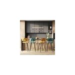 Pack 4 chaises pour lot central bleues et jaunes 66 cm - texas