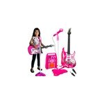 Pack guitare lectrique enfant + microphone + amplificateur rose