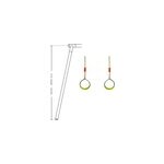 Paire d'anneaux en m�tal pour balan�oire