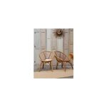 Paire de fauteuils en rotin n�874