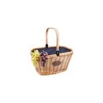 Panier glaci�re en osier chantilly bleu