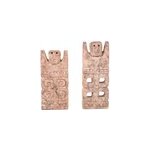 Panji - set de 2 statuettes en pierre calcaire