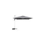 Parasol d�port� droit carr� equador ardoise avec led 3 x 3 m - hesp�ride