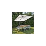 Parasol déporté écru 3x3 m celestia Parasol déporté écru 3x3 m celestia