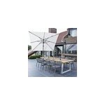 Parasol déporté écrue 3x3 m poseidon Parasol déporté écrue 3x3 m poseidon