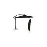 Parasol d�port� oahu rond 3, 50m de diam�tre noir + housse