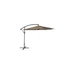 Parasol d�port� oahu rond 3m de diam�tre taupe