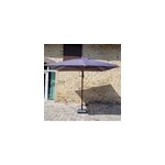 Parasol droit gris 3x3 m pegasia