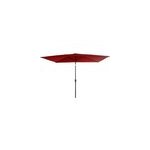 Parasol droit hapuna rectangulaire 2x3m rouge