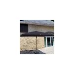 Parasol droit noir 4x3 m pegasia