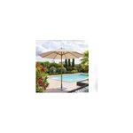 Parasol droit rond tinaei taupe - 3 m - hesp�ride