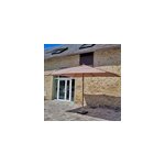 Parasol droit taupe 4x3 m pegasia