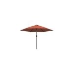 Parasol d'ext�rieur avec led et m�t en 300 x 300 x 248 cm orange