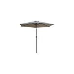Parasol � manivelle en aluminium et toile