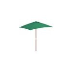 Parasol avec mt en bois 150 x 150 x 200 x 235 cm bois marron