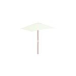 Parasol avec m�t en bois 150 x 150 x 200 x 235 cm bois marron